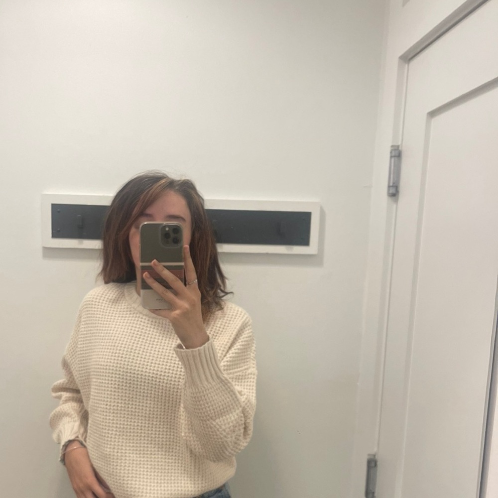 White Crème Colored Sweater
